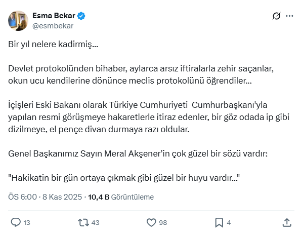 İYİ Parti'de bir kriz daha! Meral Akşener'in özel kaleminden Müsavat Dervişoğlu'na salvolar!