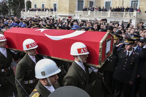 Afrin şehidi Üsteğmen Muhammed Ali Kalo'ya son görev