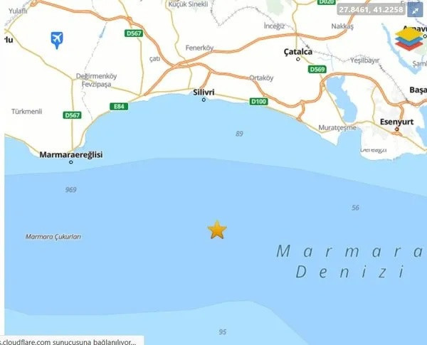 AFAD, İstanbul'da hissedilen depremin büyüklüğünü 3.8 olarak açıkladı! Merkez üssü: Silivri!