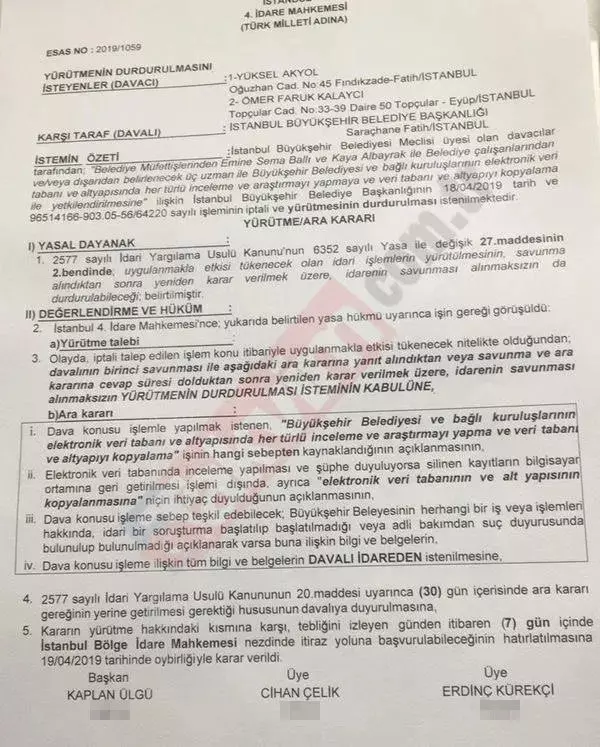 Casus Hüseyin Gün, İBB verilene nasıl sızdı? İşte Ekrem İmamoğlu'nun 2019'da attığı imza... - Resim : 5
