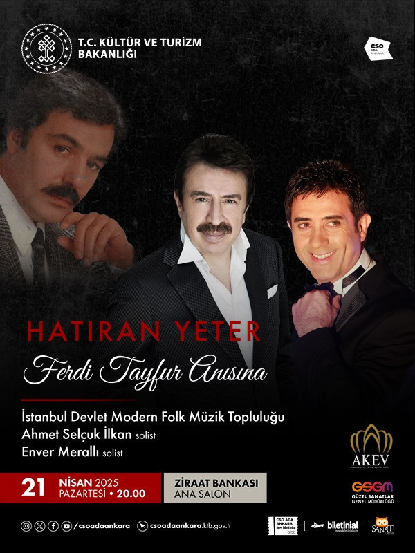 Ankara'da Ferdi Tayfur konseri! Unutulmaz şarkılarını Cumhurbaşkanlığı Senfoni Orkestrası çalacak