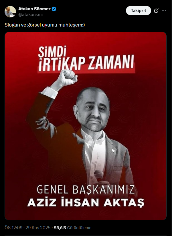 Kılıçdaroğlu yakınları coştu CHP’de Aziz İhsan Aktaş’ı genel başkan yaptılar