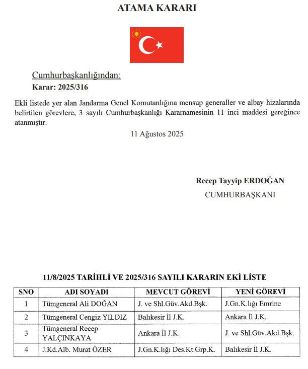 Yeni Ankara İl Jandarma Komutanı Tümgeneral Cengiz Yıldız kimdir nerelidir?