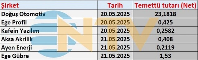 Borsa İstanbul'da temettü dağatacak şirketler belli oldu