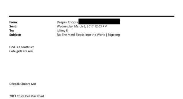 Dünyaca ünlü yazardan iğrenç mesaj! Spiritüel maskeli Deepak Chopra'dan Epstein'e kan donduran sözler: Tanrı bir kurgudur, küçük kızlar gerçek! - Fotoğraf: 4