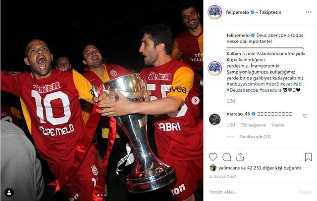 Felipe Melo'dan mesaj var!