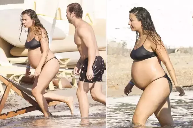 Tolga Sarıtaş ve Zeynep Mayruk, doğuma günler kala Çeşme tatiline çıktı