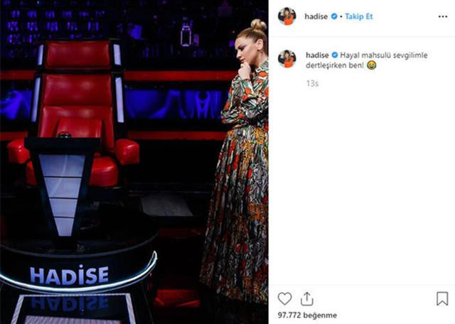Hadise hayali sevgilisiyle fotoğraf paylaştı!