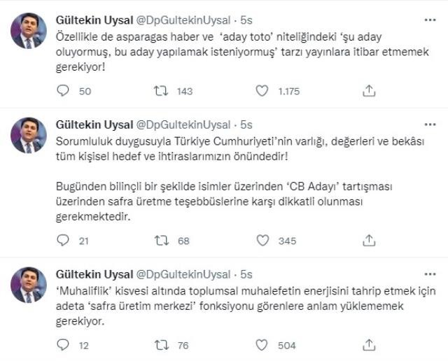 Gültekin Uysal 'Eski AK Partililer cumhurbaşkanlığı adaylığı için heveslenmesin' dedi, ittifakta yüzler asıldı! - Resim : 2