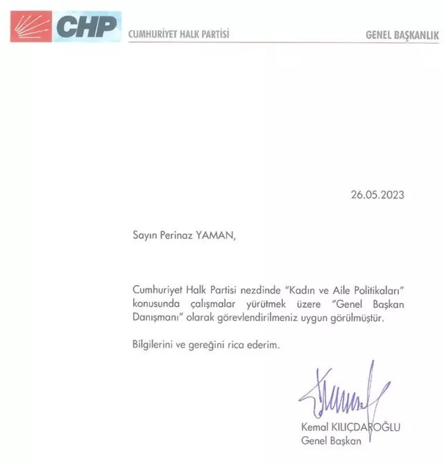 Kılıçdaroğlu’na ‘kanı bozuk’ demişti: CHP'de danışman olarak görevlendirilen Perinaz Mahpeyker Yaman'dan 'Ben yazmadım kuzenim yazmış' açıklaması - Resim : 2