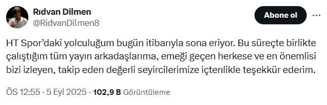 Habertürk dedikodusu… Rıdvan Dilmen operasyona 1 hafta kala gruptan neden ayrıldı?