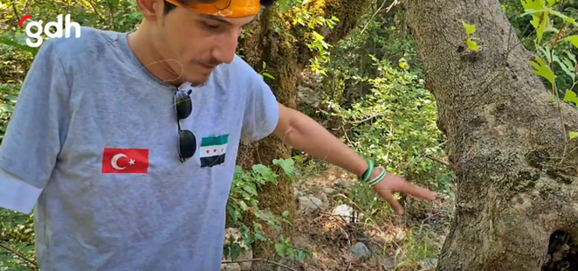 Kolu ve bacağı olmayan Suriyelinin söndürme çalışmalarına desteği!