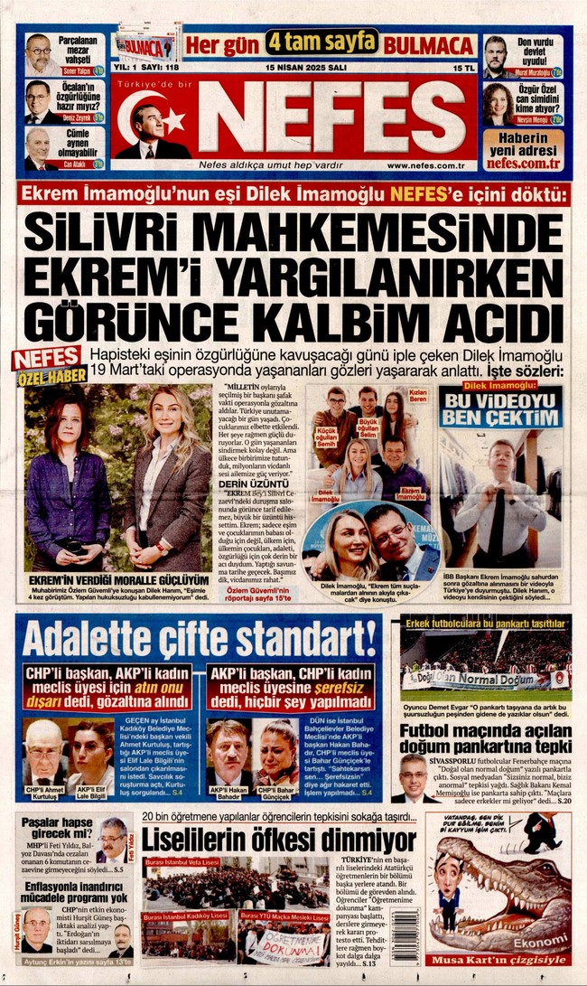 Sahibinin sesi… Manşete bak, Sözcü’nün çakması Nefes’in finansörünü bul…