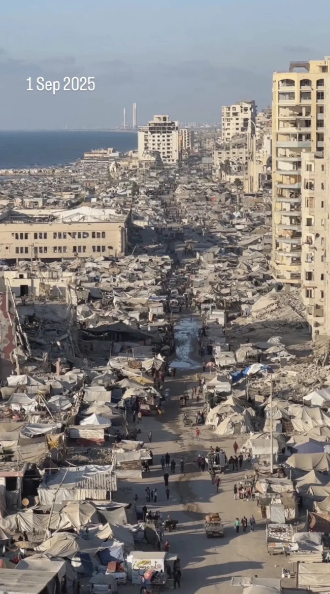 Katil İsrail, işgali derinleştiriyor! Bir zamanlar hayat vardı: Raşid Caddesi şimdi enkaza döndü - Resim : 2