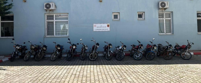 Siverek’te jandarmadan motosiklet hırsızlarına darbe: 14 gözaltı