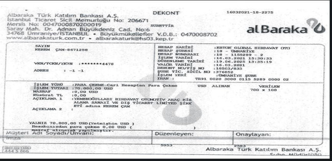 İmamoğlu’nun rüşvet imparatorluğu belgeleriyle çöktü: 1,2 milyon dolarlık çanta Saraçhane’de teslim! HTS ve dekontlar ortaya çıktı... - Resim : 4