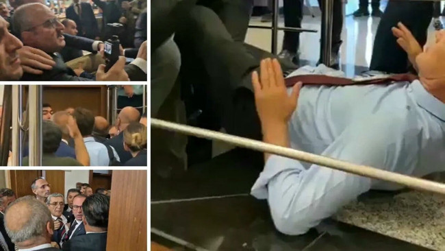 TBMM’de provokasyon girişimi! CHP'liler girişi kapattı, AK Partili vekiller tepki gösterdi