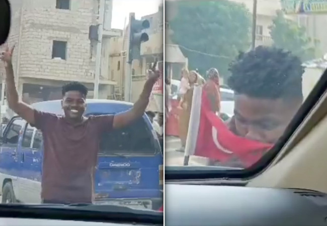 Sudan BAE’li teröristleri ülkeden kovdu, halk Türk bayrağını öperek zafer kutladı! "Şükran Türkiye”