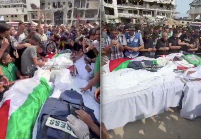 Hakikatin sesi susturulmak isteniyor! İsrail'den medya çadırına kirli saldırı: 6 gazeteci şehit oldu!