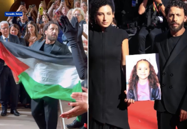 5 yaşındaki Filistinli Hind Receb’in hikayesi Venedik’te ayakta alkışlandı! “Özgür Filistin” sloganları yükseldi... - Resim : 6