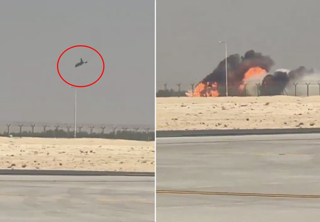 Dubai havacılık fuarında şok! Gösteri uçuşu felakete döndü: Hint savaş uçağı düştü!