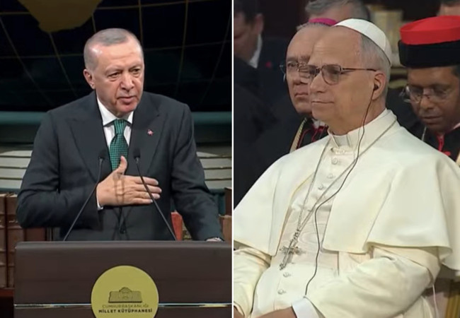 Erdoğan ve Papa 14. Leo’dan Ankara’da tarihi buluşma: Filistin, barış ve merhamet mesajı! "Filistin'de iki devletli çözüm hayata geçmelidir!" - Resim : 2