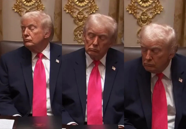 Şişlik, morluk, uyuklama… Trump’ın sağlığında neler oluyor? Sosyal medya bu videoyu konuşuyor...