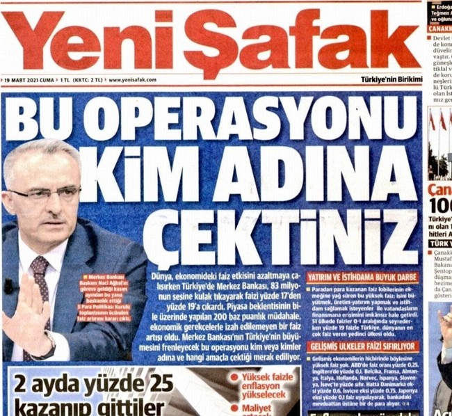Yeni Şafak, Bakan Mehmet Şimşek’i tam sayfa manşetten vurdu: Rasyonel çöküş... - Resim : 2