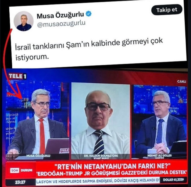 İsrail hayranlığı tescilli... TELE1 sunucusu Musa Özuğurlu’nun skandal geçmişi: İsrail tanklarını Şam’da görmek istedi!