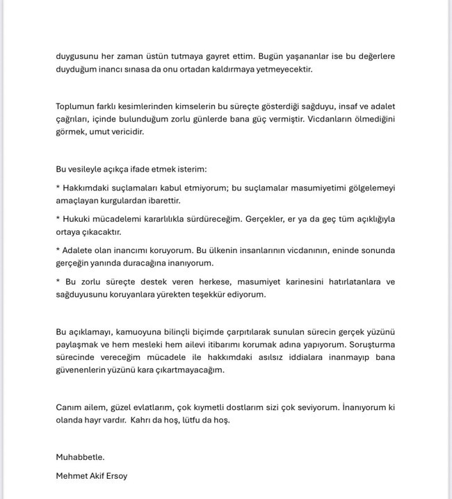 Mehmet Akif Ersoy’dan tutuklama sonrası ilk açıklama: Suçlamalar kurgudan ibaret! - Resim : 2