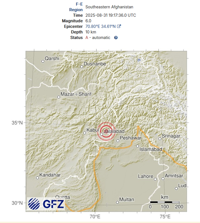 Afganistan’da 6 büyüklüğünde deprem! Köyler yerle bir oldu... 600'den fazla can kaybı var