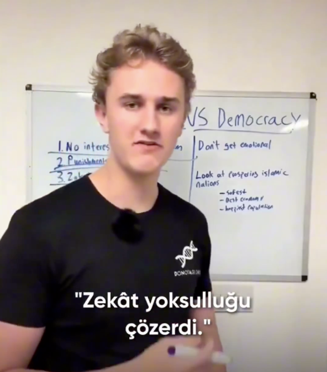 "Amerika'da İslam şeriatı uygulanırsa ülke kurtulur" diyen ABD'li genç yayıncının videosu viral oldu