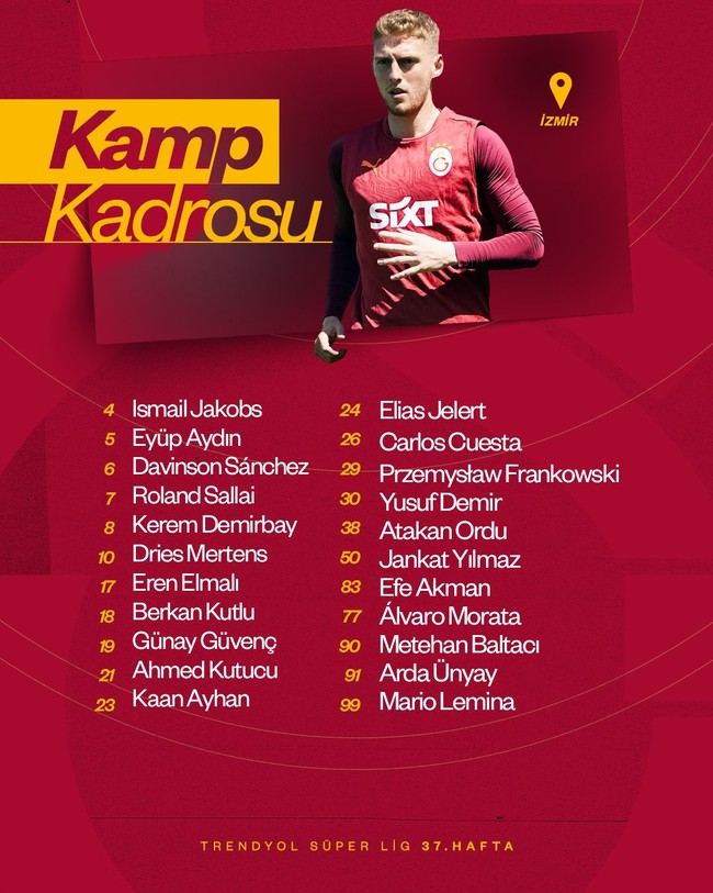 Galatasaray'dan şaşırtan karar! Yıldız oyuncular Göztepe maçına götürülmedi