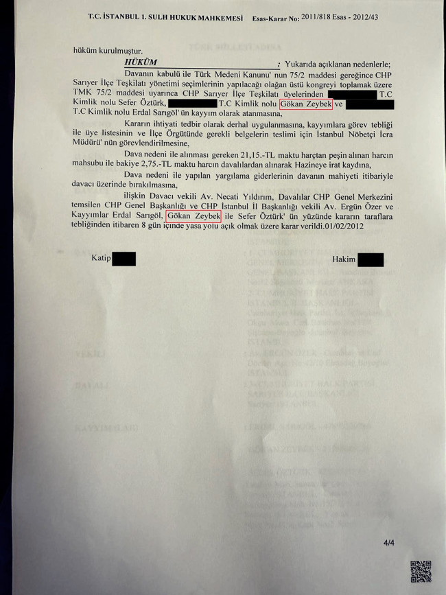 Bu ne yaman çelişki Gökan Zeybek? 2012’de Sarıyer’e kayyum atanmıştı, bugün “Baba ocağı teslim alınamaz” diyor! - Resim : 4