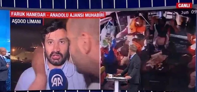 İsraillilerden canlı yayında Anadolu Ajansı muhabirine çirkin müdahale