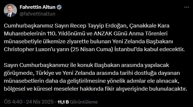 Cumhurbaşkanı Erdoğan, Yeni Zelanda Başbakanı Christopher Luxon’u kabul edecek - Resim : 2