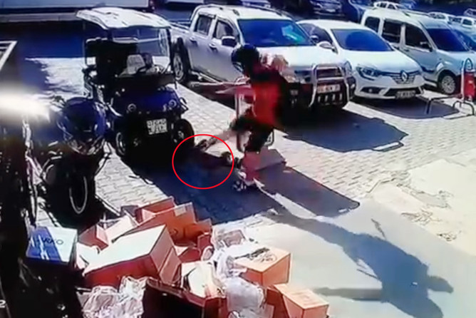 Anbean görüntülendi! Kediyi acımasızca tekmeleyen cani tutuklandı