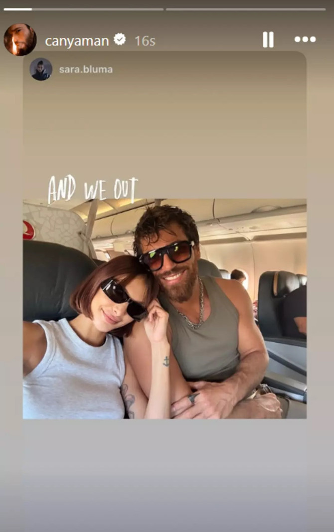 Can Yaman sevgilisi Sara Bluma ile İstanbul'da