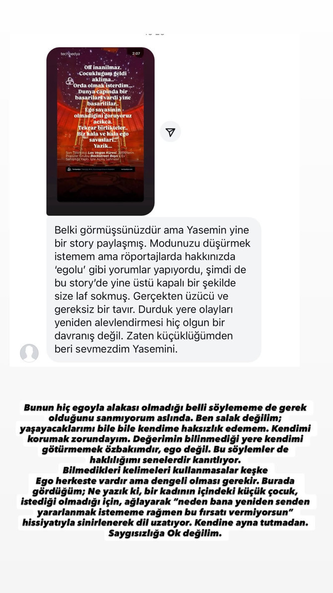 Yasemin Yürük'ün 'egolu' göndermesine Gülçin Ergül'den sert yanıt - Resim : 2