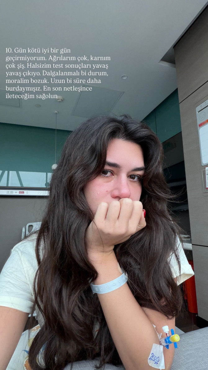 Virüsle mücadele eden fenomen Sibil Çetinkaya, son sağlık durumu hakkında bilgi verdi! "Uzun bir süre daha buradayız" - Resim : 5