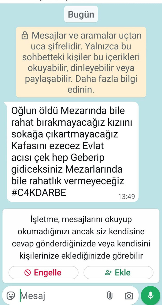 Kız kardeşini ve annesini taciz eden caniler tarafından katledilmişti! Hakan Çakır'ın ailesine kan donduran tehdit mesajları! "Annesinin boğazını keseceğiz, kızını sokağa çıkartmayacağız" - Resim : 3