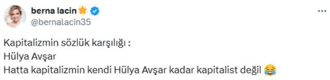 Berna Laçin'den ''Güçlü olan güçsüzü yer, hayat böyle'' diyen Hülya Avşar'a sert sözler: Kapitalizmin sözlük karşılığı