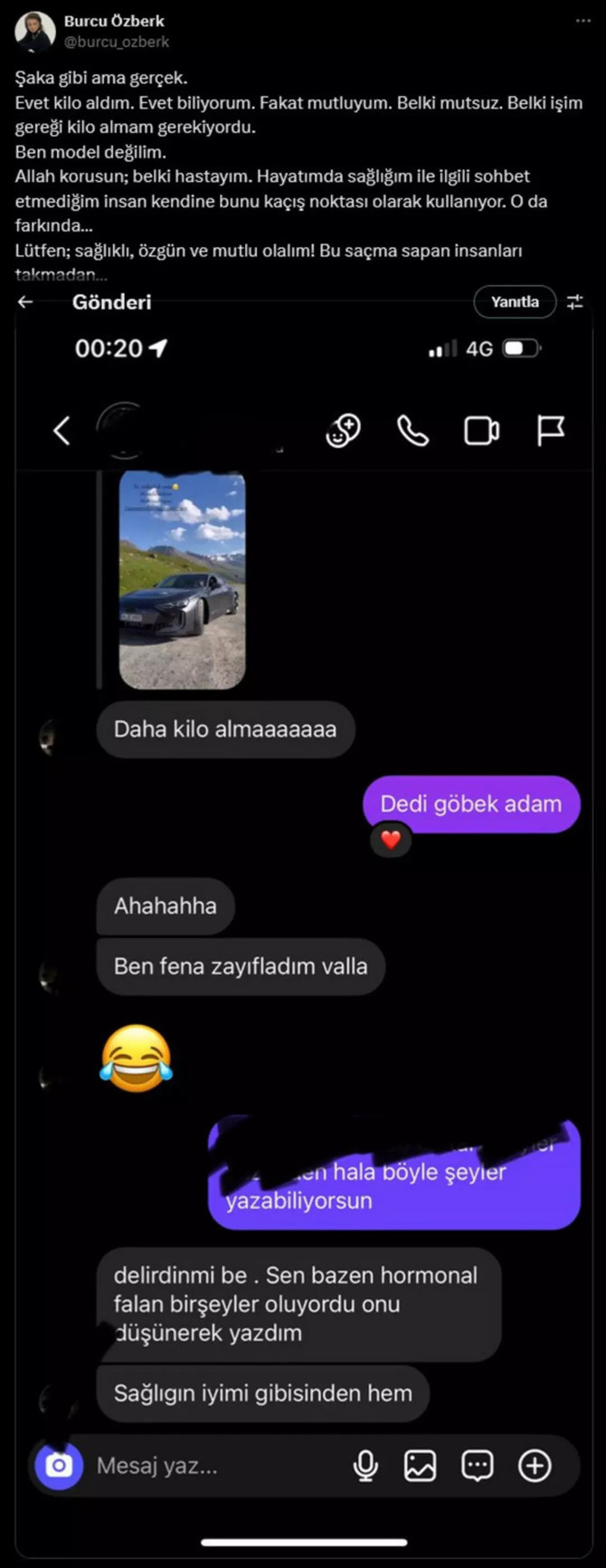 Burcu Özberk, 'kilo aldın' denilince çileden çıktı! ''Ben model değilim'' - Resim : 2