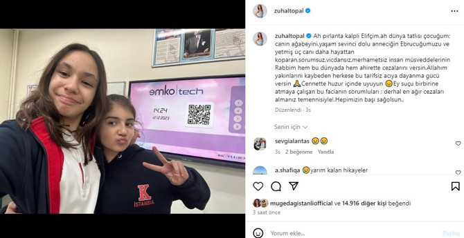 Zuhal Topal'ın kızının arkadaşı ve ailesi yangın felaketinde hayatını kaybetti