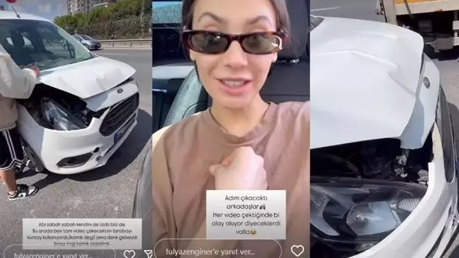 Fulya Zenginer ve eşi trafik kazası geçirdi! 23 Nisan depremine video çekerken yakalandığı anlara esprili gönderme: Adım çıkacaktı - Resim : 3
