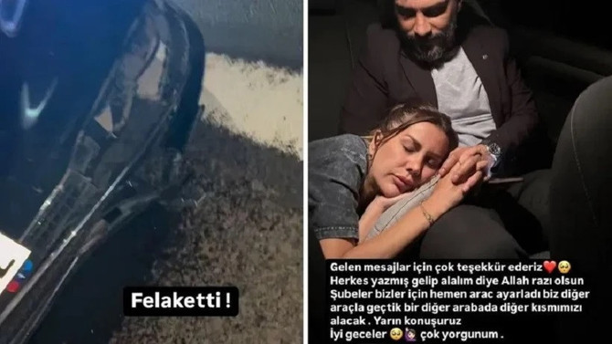 Dilan Polat ve Engin Polat, Mardin'de trafik kazası geçirdi! ''Felaketti'' - Resim : 2