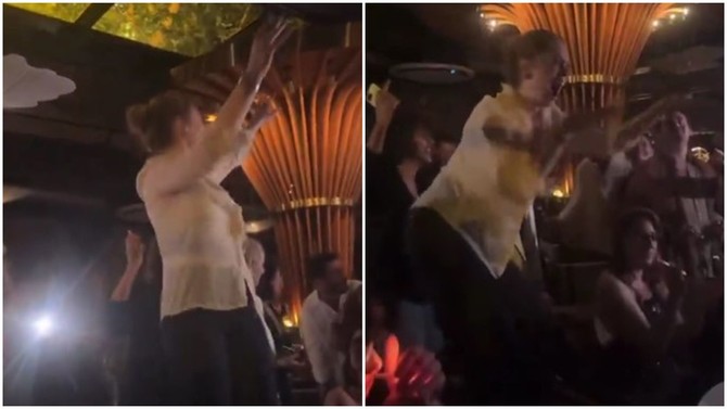 Bahar dizisinin başrolü Demet Evgar'ın ekip yemeğinde "Ümit Hırsızı" performansıyla coştuğu anlar sosyal medyayı salladı! - Resim : 2