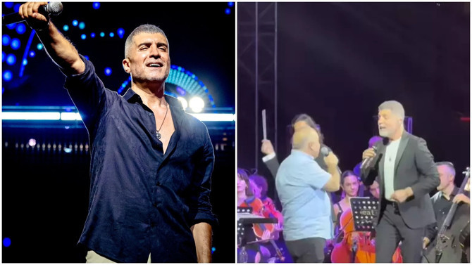 Özcan Deniz, kendisine ses benzerliğiyle gündem olan Murat Soylu ile sahnesinde düet yaptı