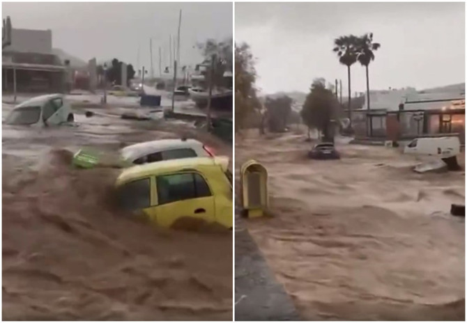 Ege'yi sel ve fırtına vurdu! Evler sular altında kaldı, araçlar sürüklendi, çatılar uçtu, bir evin banyosuna su tankı düştü - Resim : 2