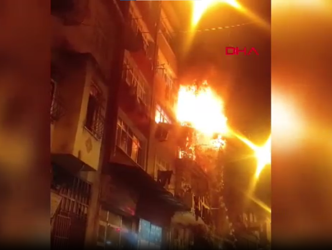 Beyoğlu'nda kız isteme töreni faciaya dönüştü! Atılan havai fişekler eve isabet etti! Bina cayır cayır yandı, 8 kişi hastanelik oldu - Resim : 4